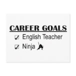 Ninja Career Goals - English Teacher Postcard