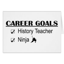 Ninja Career Goals - History Teacher cards