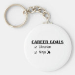 Ninja Career Goals - Librarian Keychain