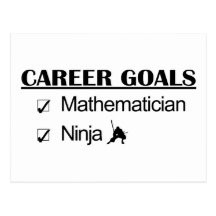 Ninja Career Goals - Mathematician Post Card