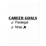 Ninja Career Goals - Paralegal Post Cards