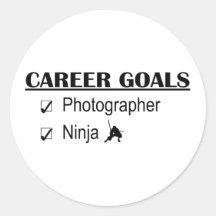 Ninja Career Goals - Photographer Stickers