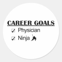 Ninja Career Goals - Physician Sticker
