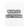Ninja Cleverly Disguised As An Electrician Postcards