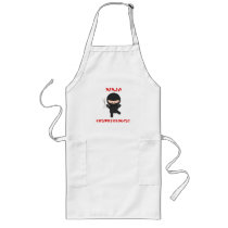 ninja cosmetologist with scissors aprons