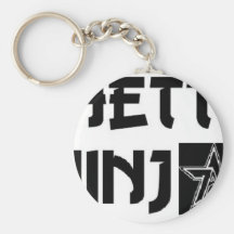 ninja de ghetto empilé porte-clé
