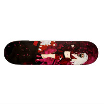 ninja de scarlett avec le renard planches à roulettes customisées