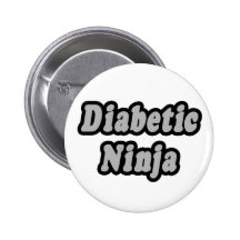 Ninja diabétique pin's avec agrafe