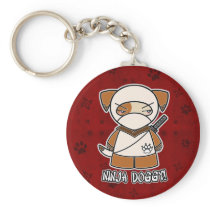 Ninja Doggy! In Red Keychain
