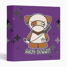 Ninja Doggy! With Shurikens Binder