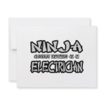 Ninja...Electrician invitations