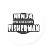 Ninja Fisherman Sticker