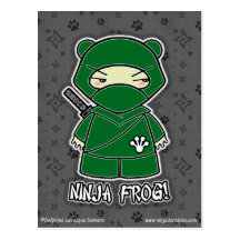 Ninja Frog! Postcard