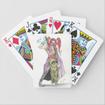 Ninja Girl playing cards
