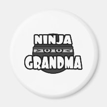Ninja Grandma Fridge Magnet
