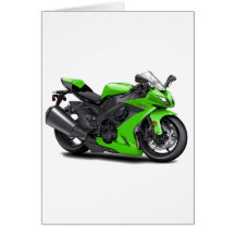 Ninja Green Bike Card