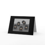 Ninja Greeting Card (Black)