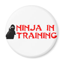Ninja in training magnets
