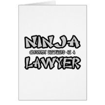 Ninja...Lawyer Greeting Cards
