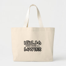 Ninja...Lawyer Tote Bags