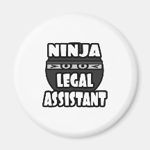 Ninja Legal Assistant Refrigerator Magnet