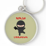 Ninja Librarian with Book keychains