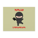 Ninja Librarian with Book postcards