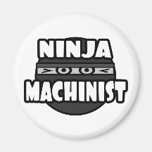Ninja Machinist Refrigerator Magnets