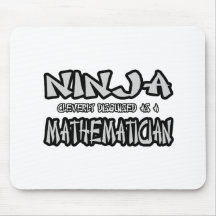 Ninja...Mathematician Mouse Pads
