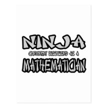 Ninja...Mathematician Postcards