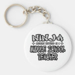 Ninja...Middle School Teacher Keychain