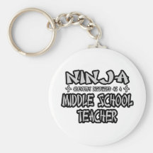Ninja...Middle School Teacher Keychain