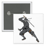 Ninja ~ Ninjas 2 Martial Arts Warrior Fantasy Art Pinback Button