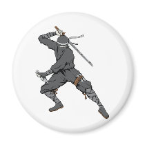 Ninja ~ Ninjas 2 Martial Arts Warrior Fantasy Art magnets