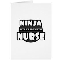 Ninja Nurse Greeting Cards