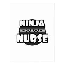 Ninja Nurse Post Card