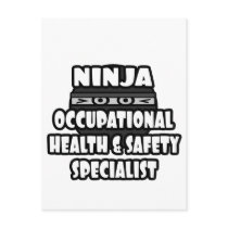 Ninja Occupational Health and Safety Specialist Postcards
