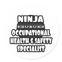 Ninja Occupational Health and Safety Specialist Sticker