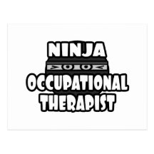 Ninja Occupational Therapist Postcard