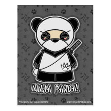 Ninja Panda! Postcard