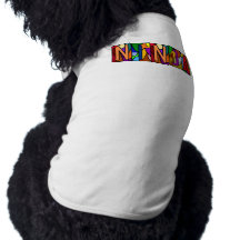 NINJA ~ PERSONALIZED BIG LETTER PET-WARE FOR DOGS! DOG T SHIRT