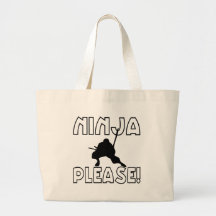 Ninja Please! Canvas Bag