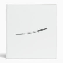 Ninja Samurai Sword 3 Ring Binder