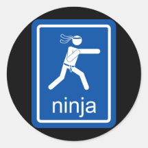 ninja universal sign. stickers
