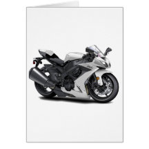 Ninja White Bike Card