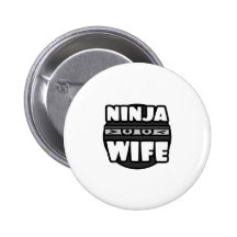 Ninja Wife Pinback Button