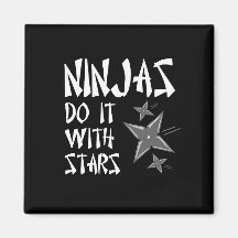 Ninjas Do It With Stars Fridge Magnet