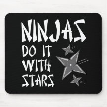 Ninjas Do It With Stars Mousepad