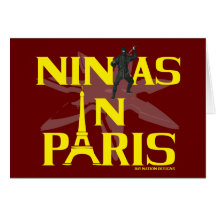 Ninjas In Paris Card