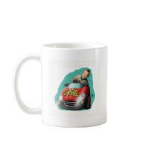 niño en coche tazas